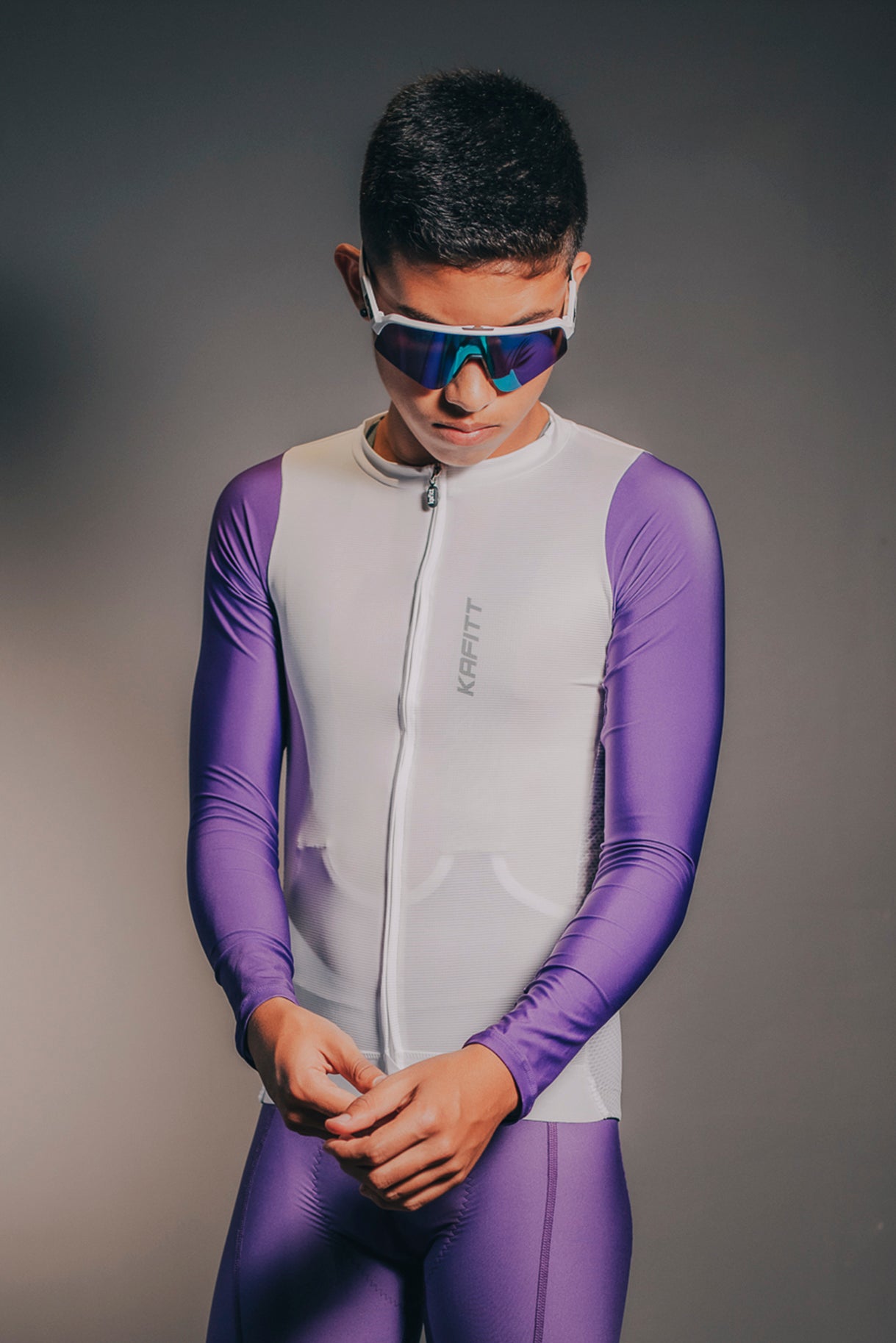 Elite Jersey Long Sleeve Purple Butterfly