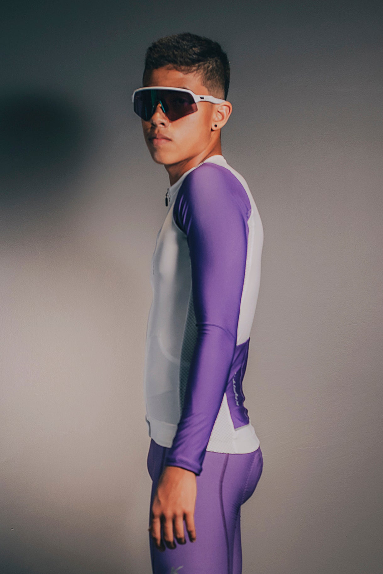 Elite Jersey Long Sleeve Purple Butterfly