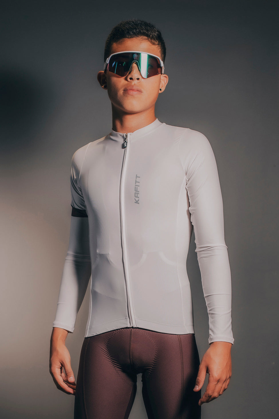 Faster Jersey Long Sleeve Beige Evolution
