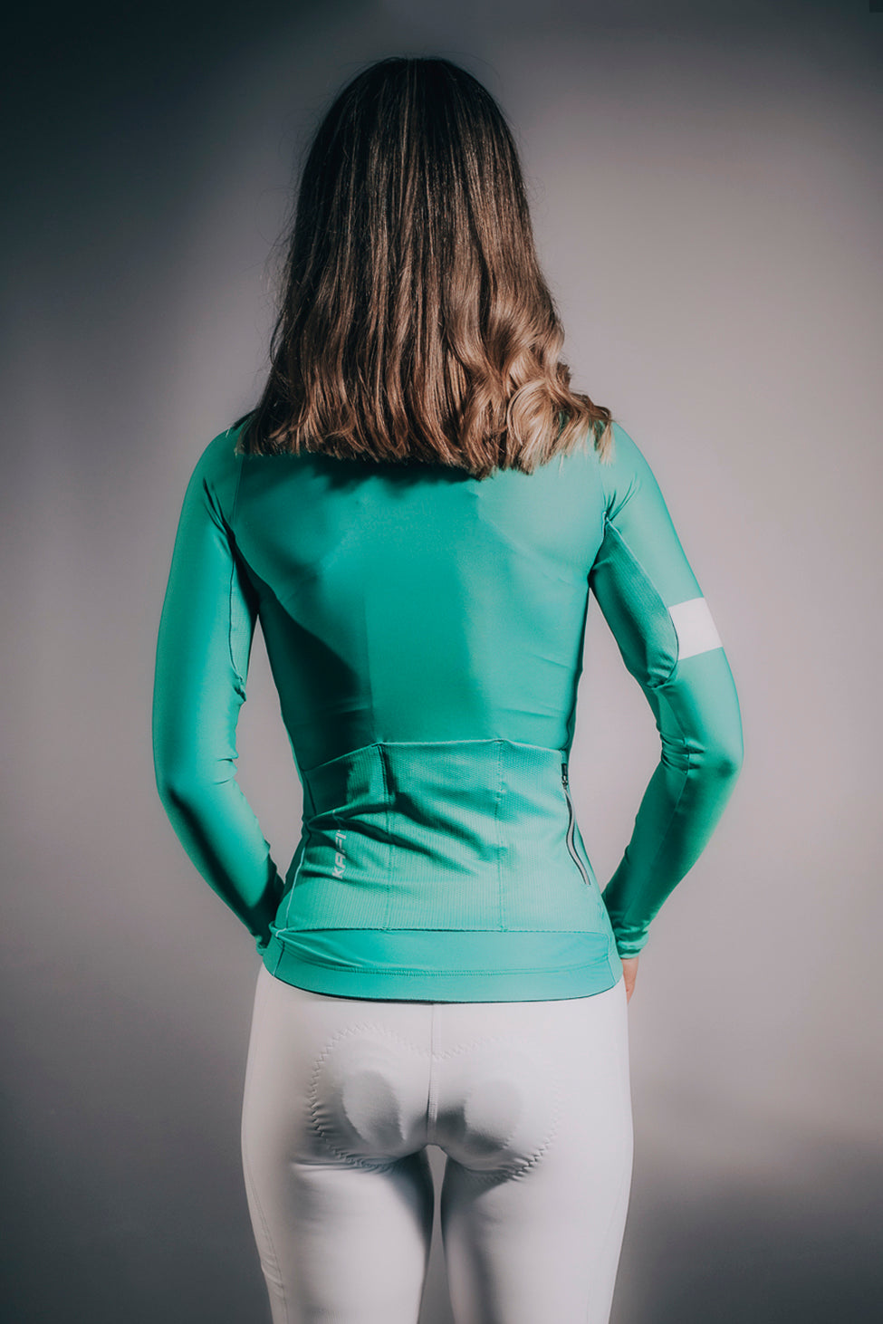 Faster Jersey Long Sleeve Turquoise Evolution