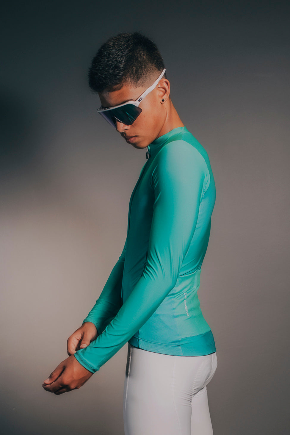 Faster Jersey Long Sleeve Turquoise Evolution