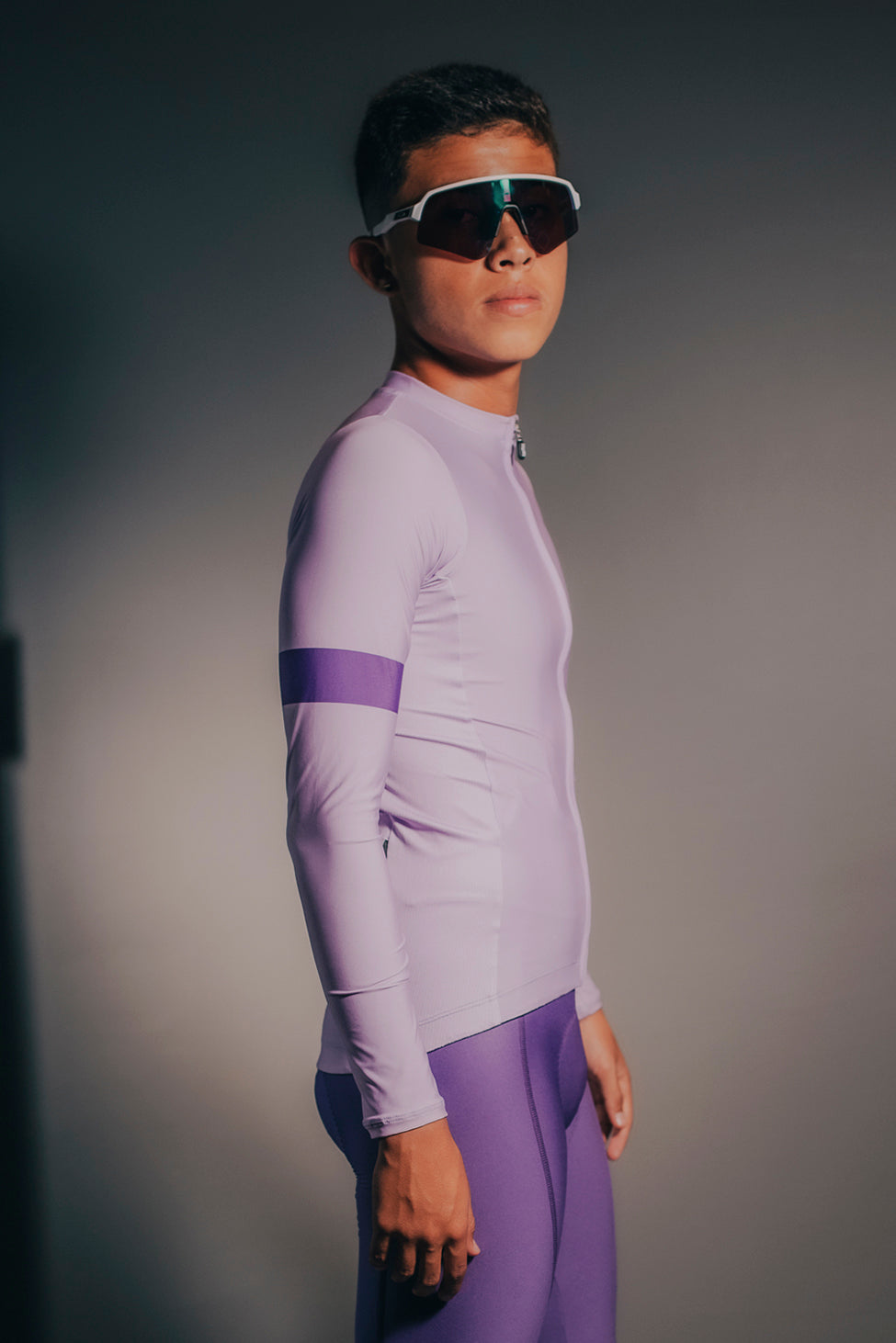 Faster Jersey Long Sleeve Purple Evolution