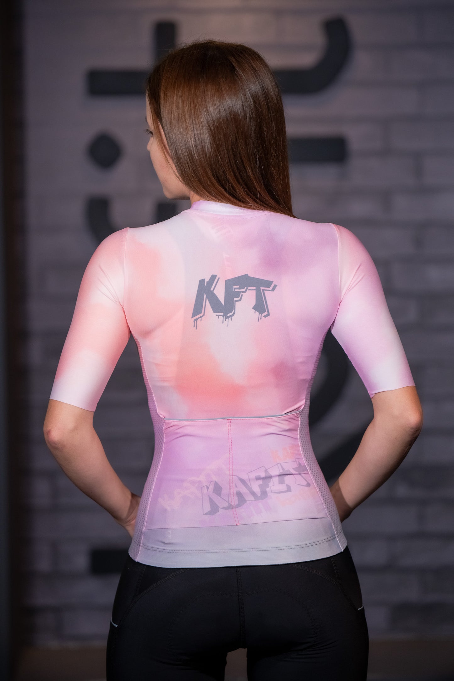 Basic Jersey Short Sleeve Graffiti Pink Women's