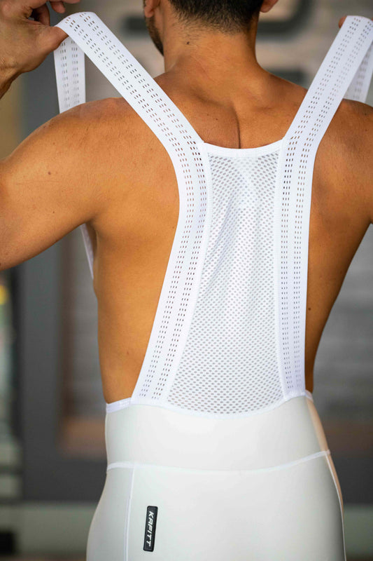 Men's Basic White Pockets Lycra