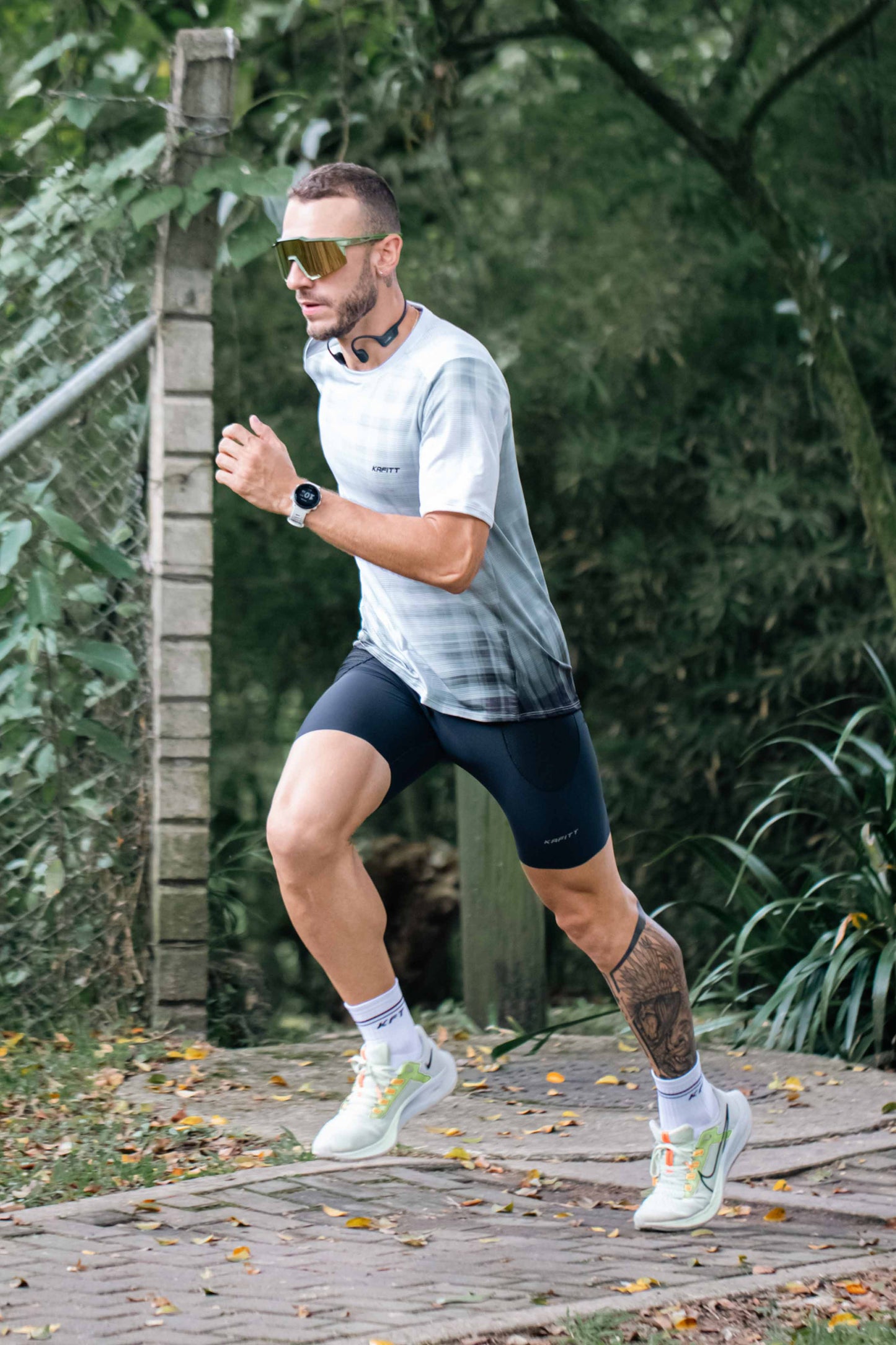 Black Seamless Running Lycra With Pockets