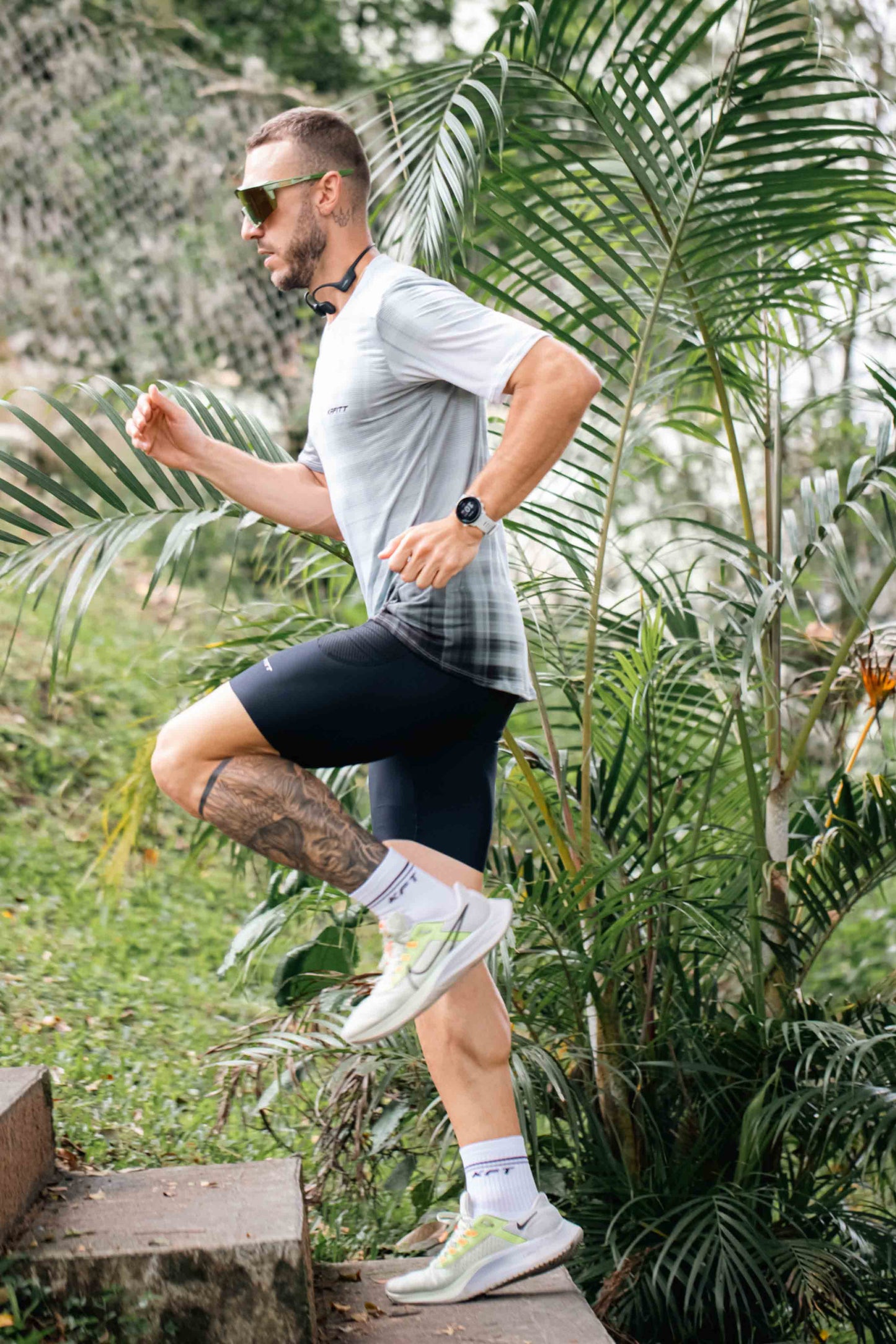 Black Seamless Running Lycra With Pockets