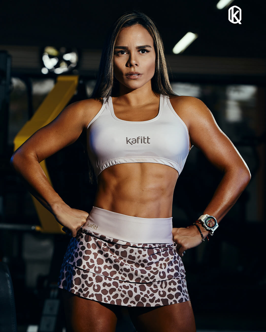 Fitness Animal Print White