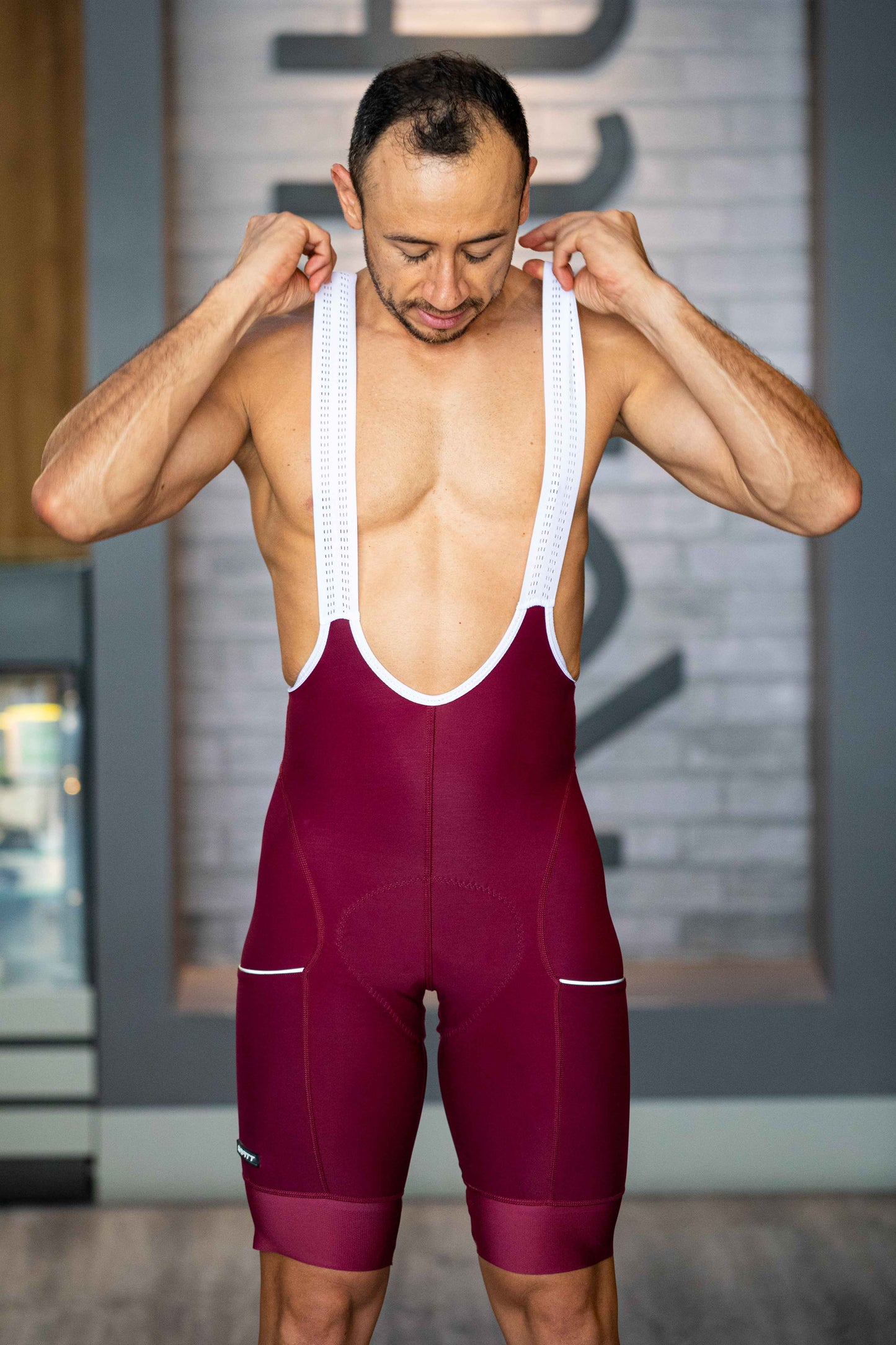 Men's Basic Wine Pockets Lycra