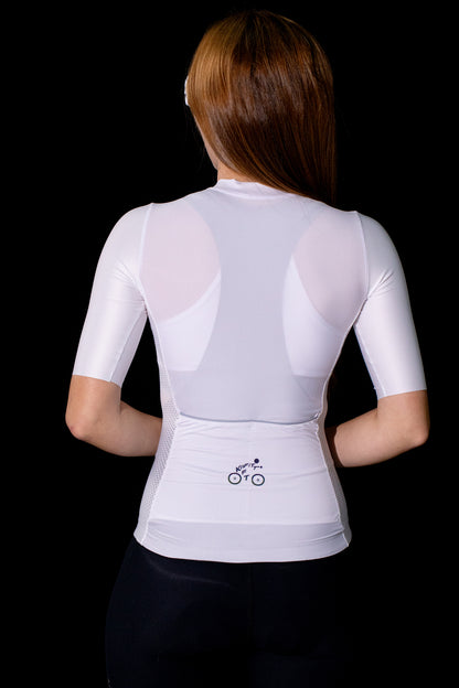 White Basic  Jersey Short Sleeves Logo Tornado