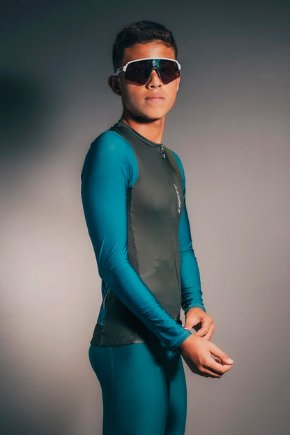 Elite Jersey Long Sleeve Green Dragon Fly