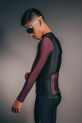 Elite Jersey Long Sleeve Beetle Black Wine