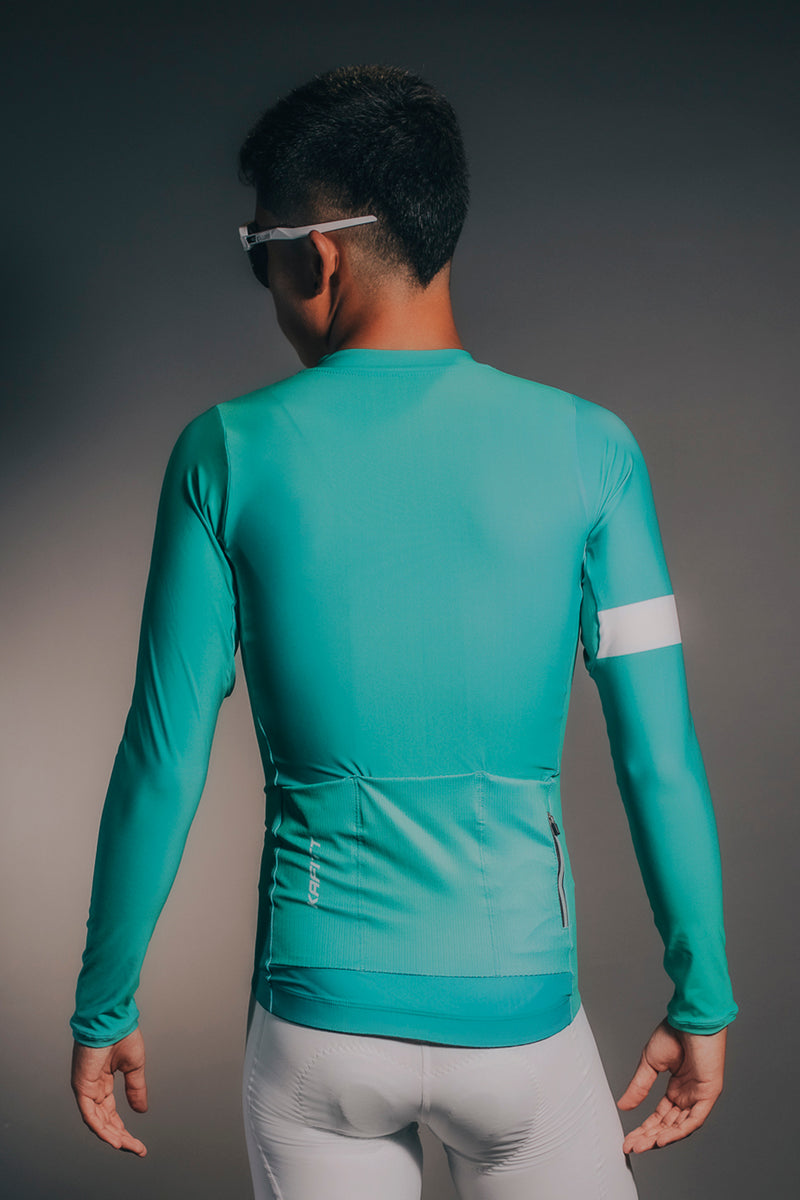 Faster Jersey Long Sleeve Turquoise Evolution