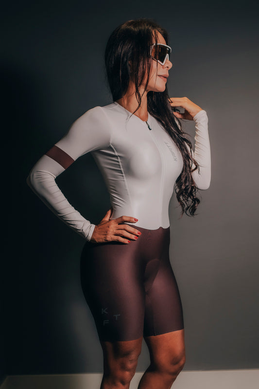 Luxury Skinsuit Long Sleeve Beige Evolution