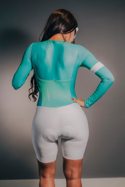 Luxury Skinsuit Long Sleeve Turquoise Evolution