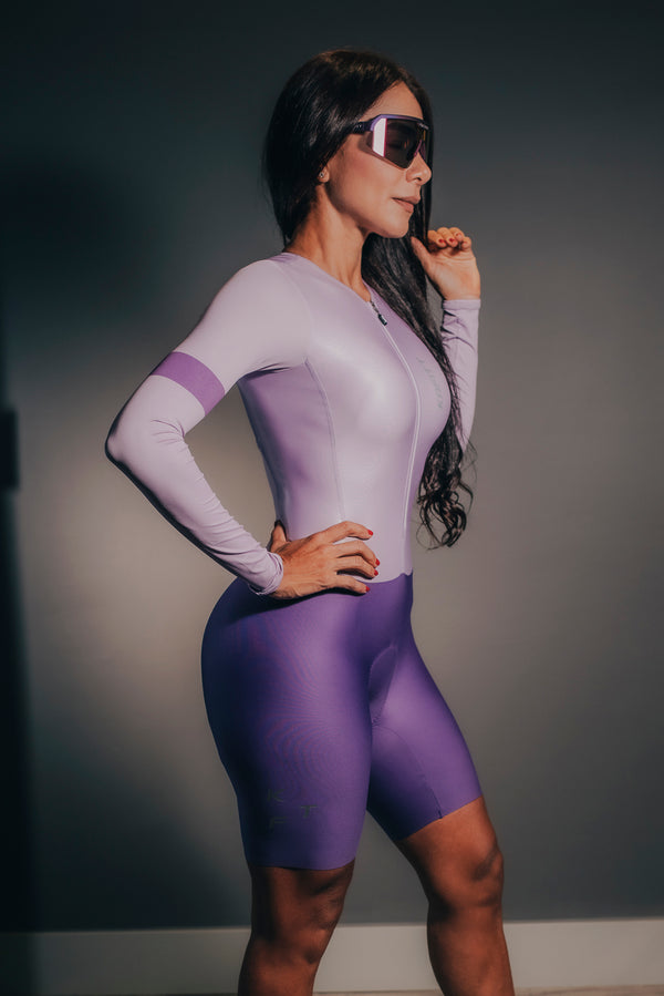 Luxury Skinsuit Long Sleeve Purple Evolution