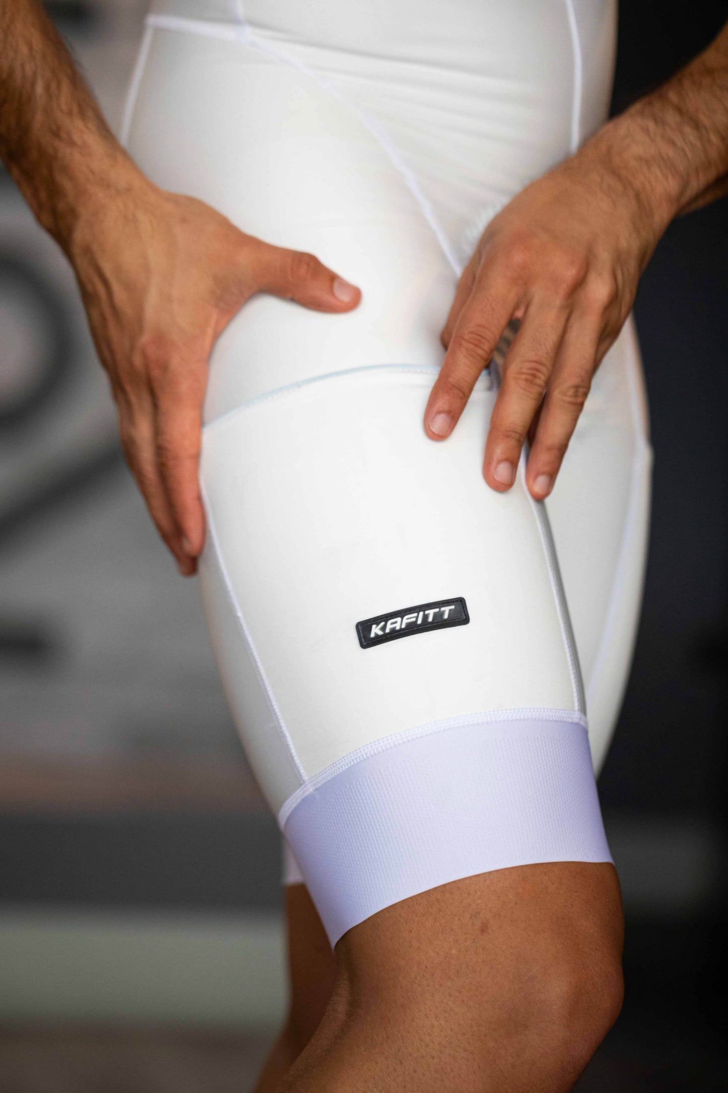 Men's Basic White Pockets Lycra